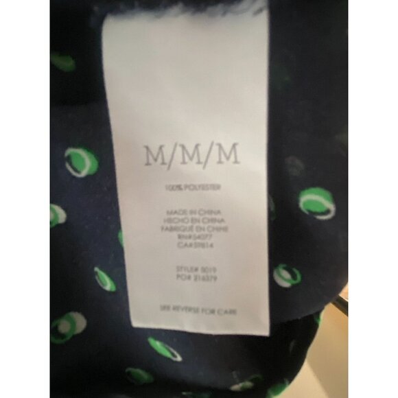 Cabi Oversized Flowy Navy with Stylized Polka Dot Tunic Top M - Picture 4 of 5